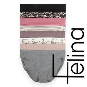Felina | Womens' Cotton Modal Full Coverage Hi Cut 8-Pack Underwear